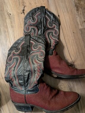 Cowtown Eel Tooled Western Cowboy Boots